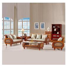 眾青藤 真藤沙發客廳藤藝沙發茶幾組合藤制沙發單人雙人三人藤木沙發五件套東南亞實木家具酒店