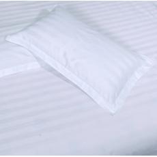 秋之帛 枕套一只酒店宿舍單人枕套60支白色貢緞枕套58cm*88cm